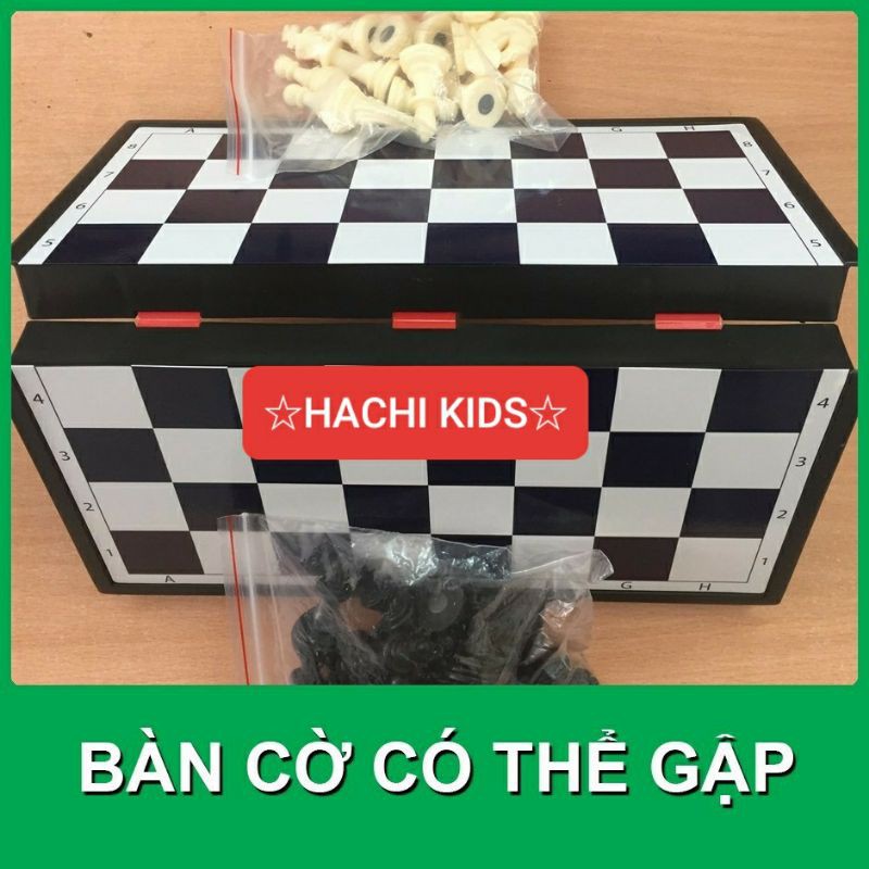 Bộ cờ vua :zap:️Free Ship:zap:️ kích thước tiêu chuẩn quốc tế 31X31cm có nam châm đồ chơi nhựa an toàn SATO