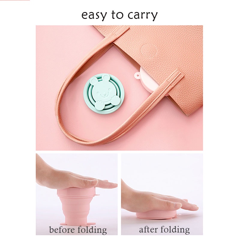 Cốc Uống Nước Gấp Gọn Bằng Silicone Chống Rơi Vỡ Tiện Dụng Mang Theo Du Lịch