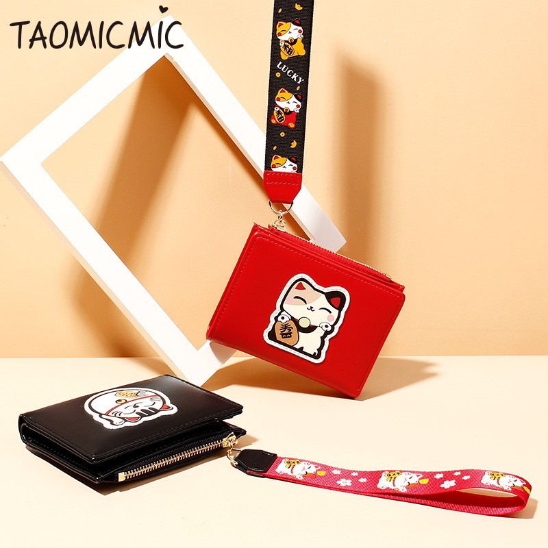 VÍ ĐỰNG TIỀN MINI LUCKY CAT TAOMICMIC THẦN TÀI MAY MẮN, PHÁT TÀI NHIỀU MẪU, VÍ MINI NỮ