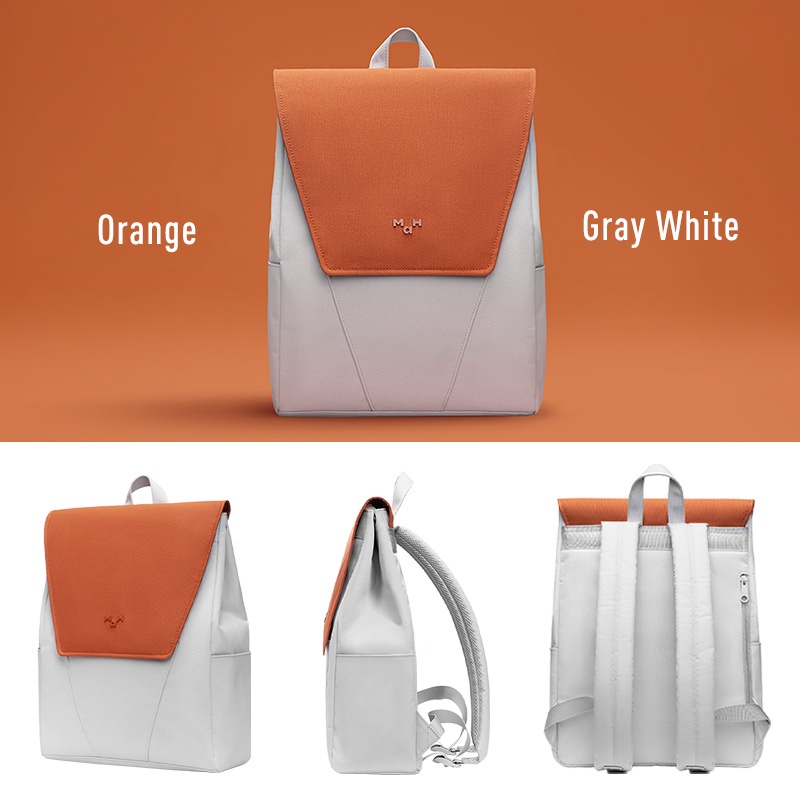 MAH Young Ba lô máy tính xách tay màu tương phản phong cách Hàn Quốc