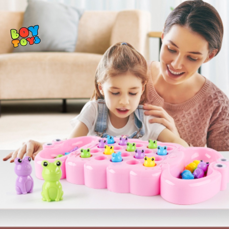 Bộ đồ chơi bắt ếch kích thích trí não giúp trẻ phản xạ nhanh ngay lập tức