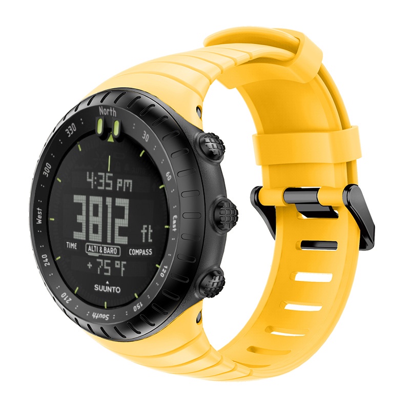 Dây đeo thay thế chất liệu silicon thiết kế nhiều lỗ thời trang cho Suunto Core