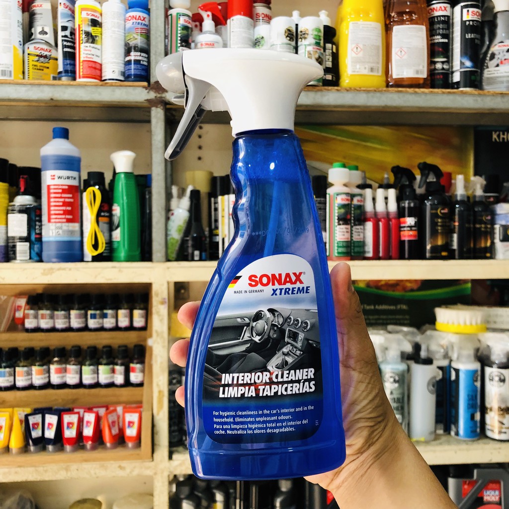 Chai xịt vệ sinh làm sạch, khử mùi và bảo dưỡng nội thất xe Sonax Extreme Interior Cleaner 500ml ducthanhauto