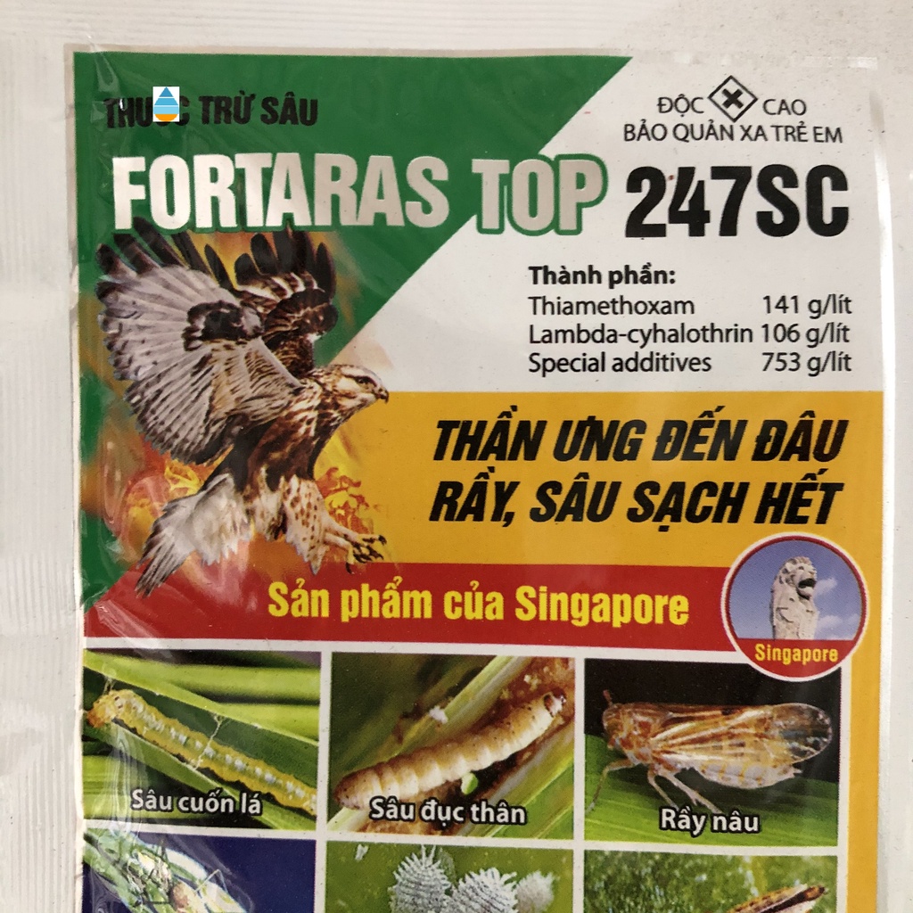 Đặc hiệu diệt bọ trĩ, rầy xanh, rầy trắng, rầy nâu, rệp sáp, ruồi vàng Fortaras 247 20ml