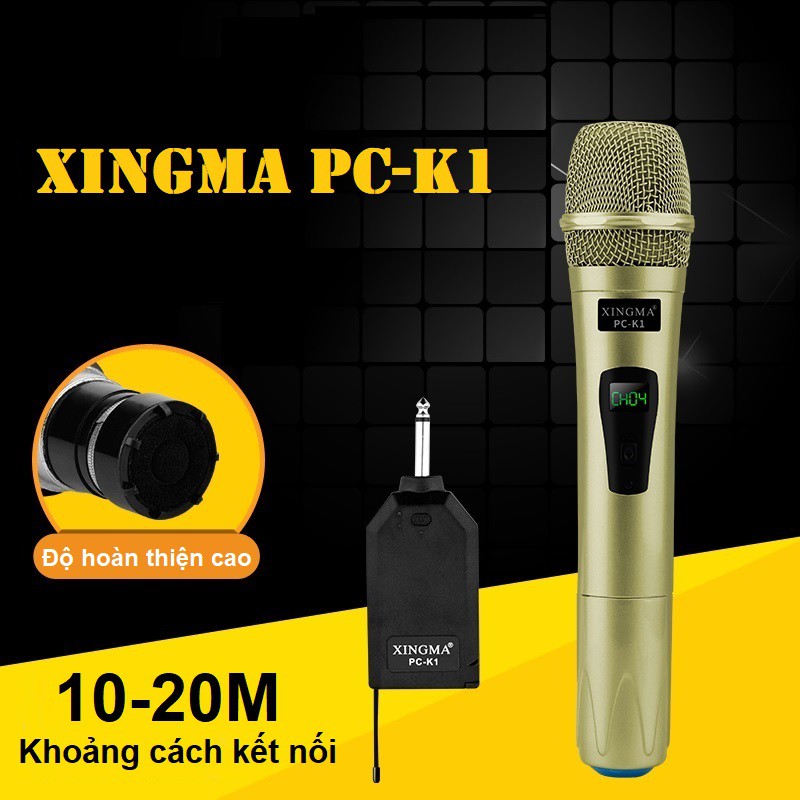 [Mã ELHACE giảm 4% đơn 300K] Micro không dây Xingma PC K1 - Micro karaoke không dây cao cấp Xingma PC-K1