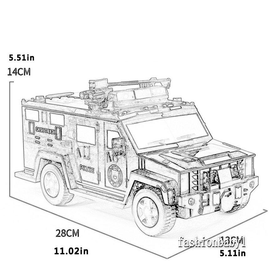 Hộp đựng tiết kiệm tiền hình xe hơi có mật khẩu dấu vân tay sáng tạo
