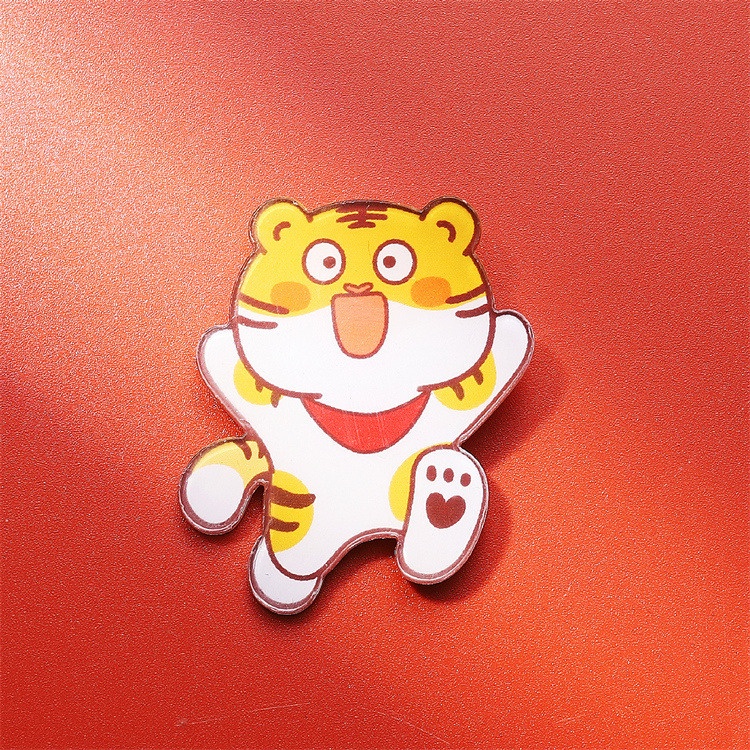 Huy Hiệu Cài Áo Hình Chú Hổ Hoạt Hình Dễ Thương