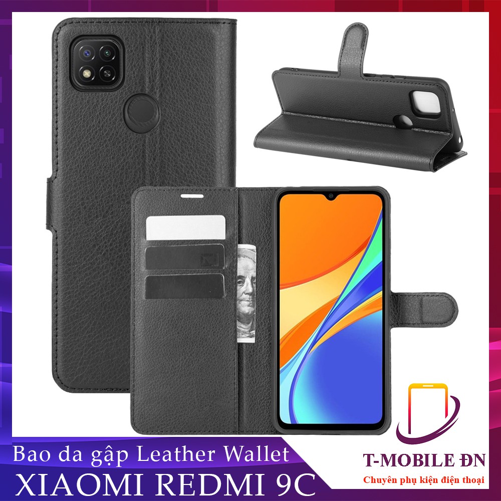 FREESHIP 50k_Bao da Xiaomi Redmi 9 9A 9C 9T Ốp lưng da cao cấp nắp gập và chống xem video