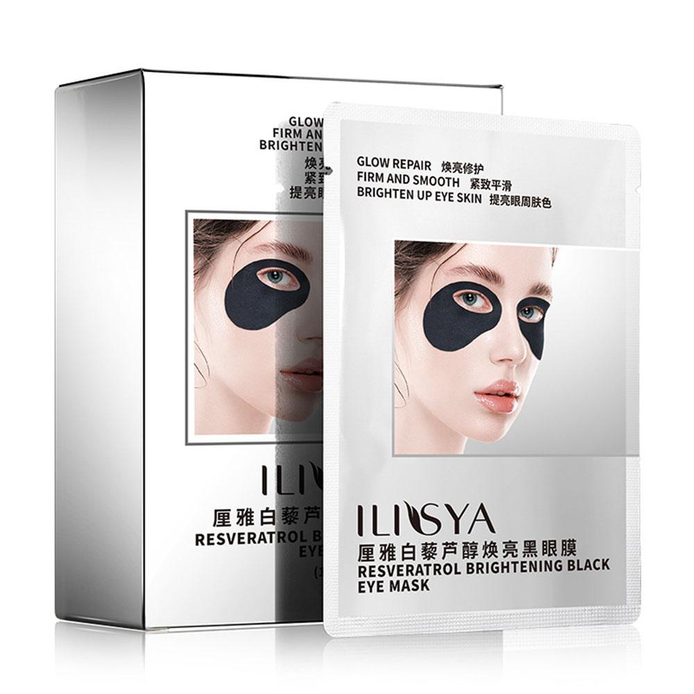 OCEANMAP Mặt Nạ Mắt Collagen Resveratrol Màu Đen Dưỡng Ẩm Cải Thiện Bọng Mắt Giảm Nếp Nhăn Chống Lão Hóa Làm Sáng Da