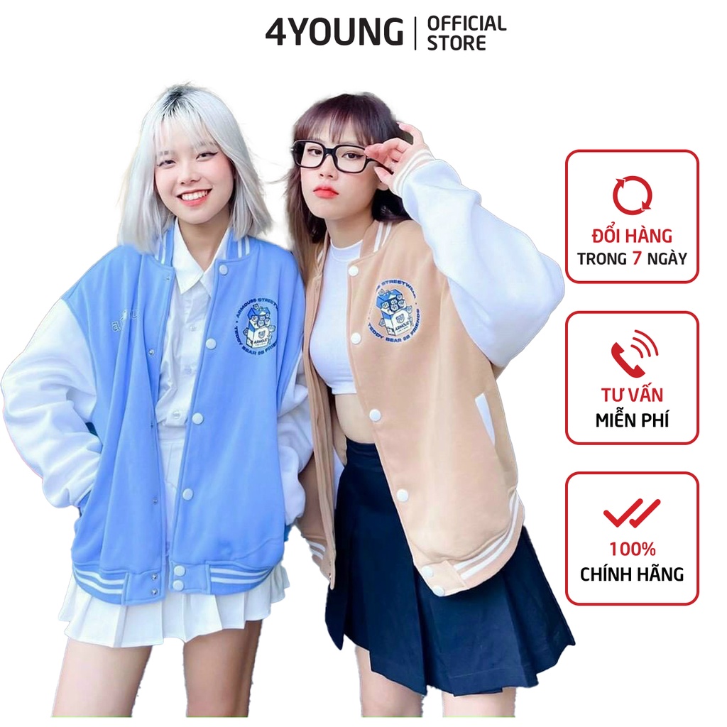 Áo khoác Cardigan nữ form rộng 4YOUNG CDG01