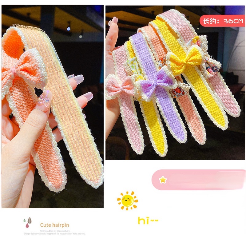 Băng đô đính nơ 12 kiểu tùy chọn phong cách Hàn Quốc đáng yêu cho bé gái
