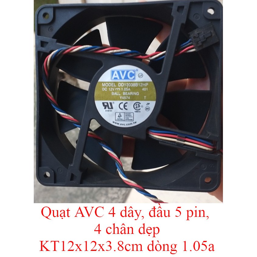 Fan quạt 12cm VUÔNG siêu mạnh tản nhiệt máy tính dòng 12v, hàng tháo máy Server, VUI LÒNG XEM KỸ HÌNH ẢNH VÀ MÔ TẢ