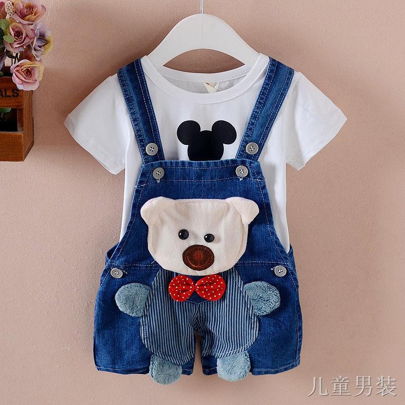 bé trai quần short denim lửng mùa hè nam và nữ baby summer trẻ em 0-1- Thời trang cho 2-3 tuổi5