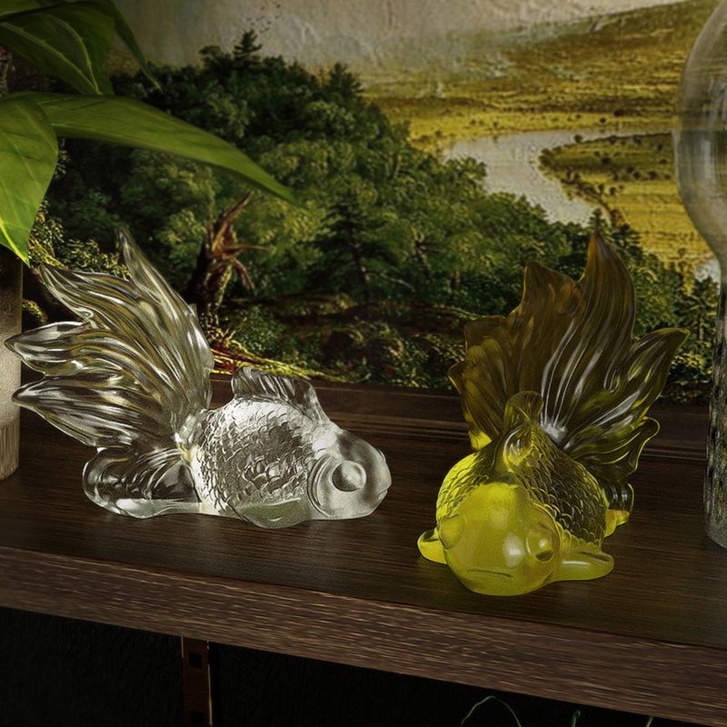 Khuôn Silicone Hình Cá Vàng Lớn Làm Mặt Trang Sức Thủ Công Diy