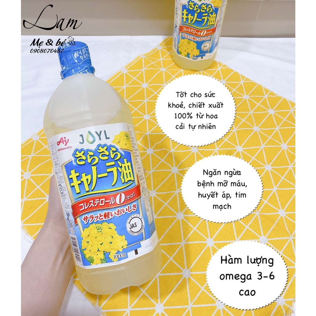 Dầu Ăn Hoa Cải /Olive/ Macca/ Mè/ Macca cho bé - ShopLam