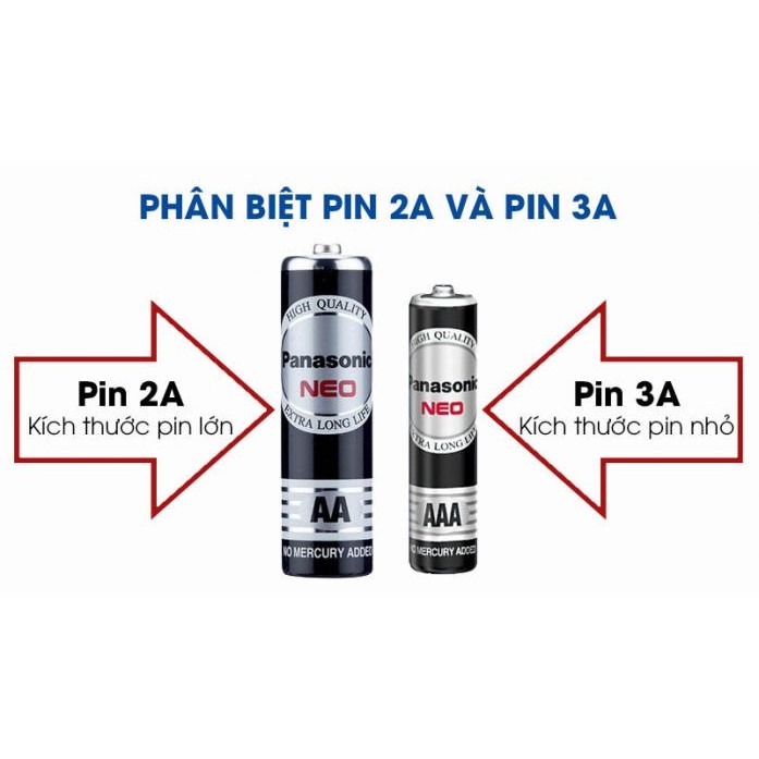 Pin đũa đen AAA NEO Panasonic R03NT/2S