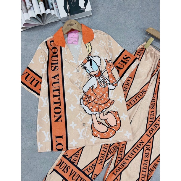 Pijama lụa xước mềm mịn, không nhăn, không xù 100% ️Ảnh thật
