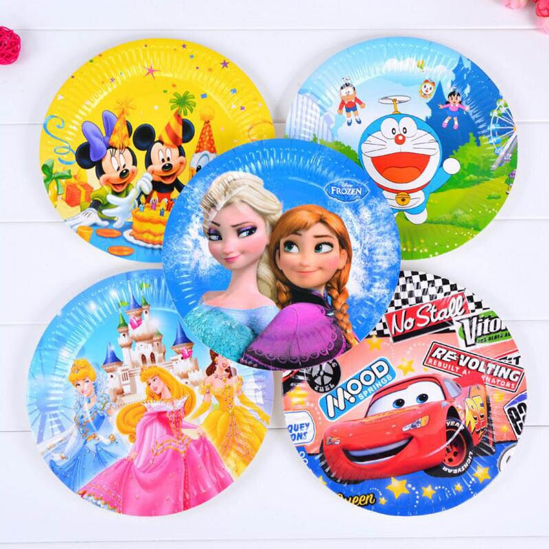 Đĩa Giấy Sinh Nhật Loại Mới Màu Sắc Lạ Mắt Dễ Thương,Đĩa Dày Dặn,Loại Đẹp