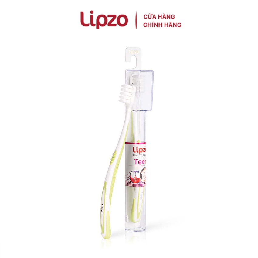 Combo 3 Bàn Chải Đánh Răng LIPZO Teen Cao Cấp Công Nghệ Chỉ Tơ Xoắn Kép, Đầu Bàn Chải Thiết Kế Phù Hợp Khuôn Hàm Người T