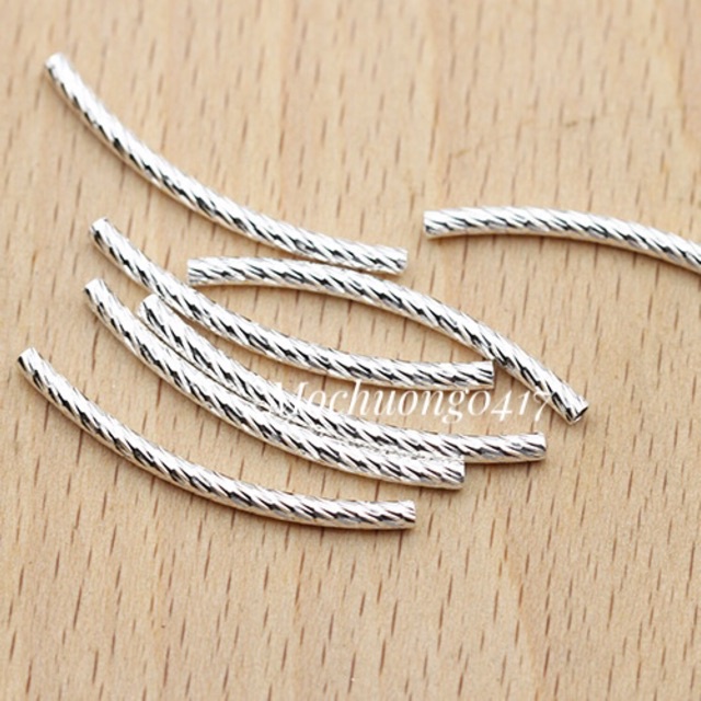 ✅ BÁN SỈ ✅ Charm ống bạc, ống xoắn hàng đẹp - Bạc xịn loại 1, PH089