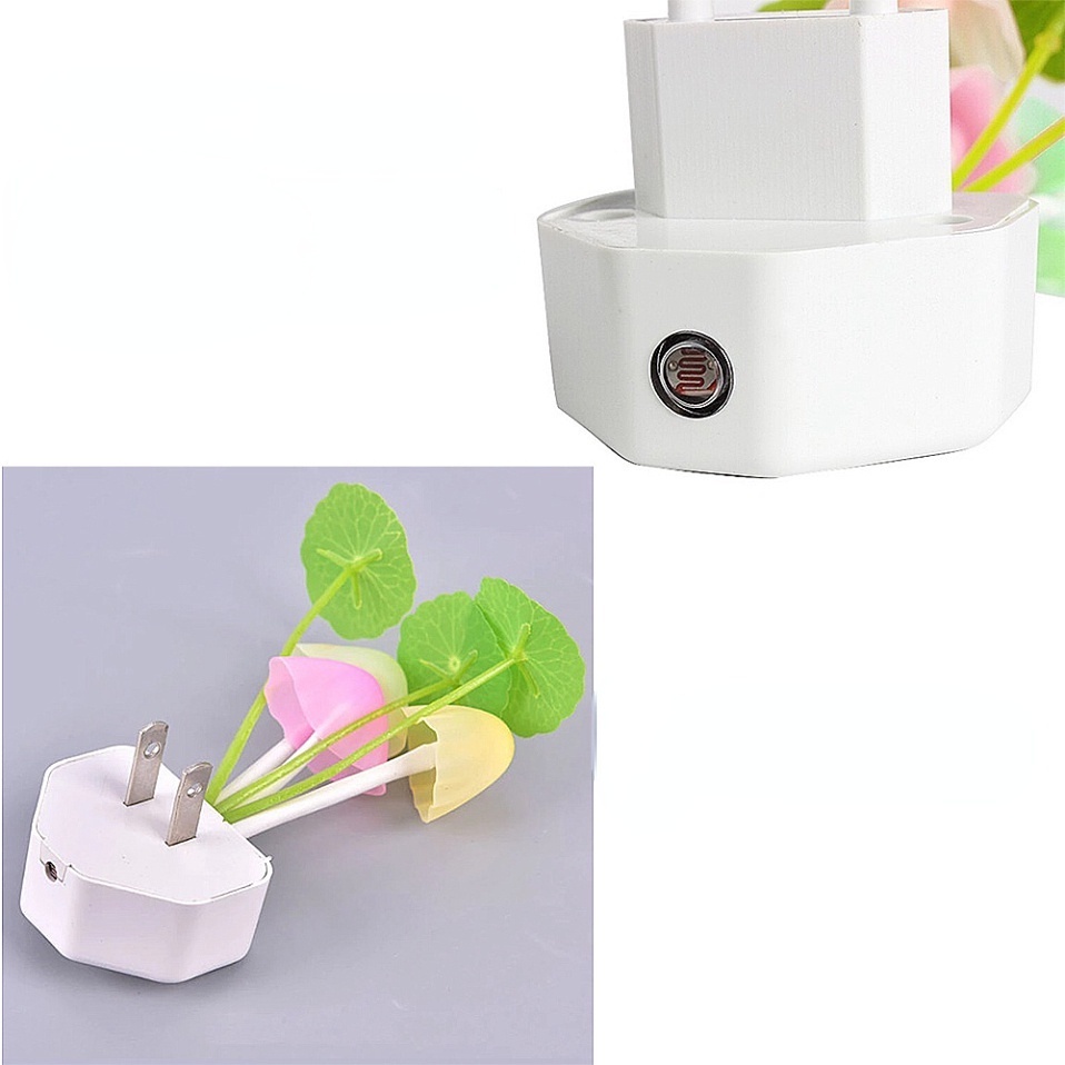 Đèn Ngủ led Hình Lá Sen/Hoa Sen Cảm Ứng Điều Khiển Ánh Sáng Nhiều Màu Sắc Cho Bé
