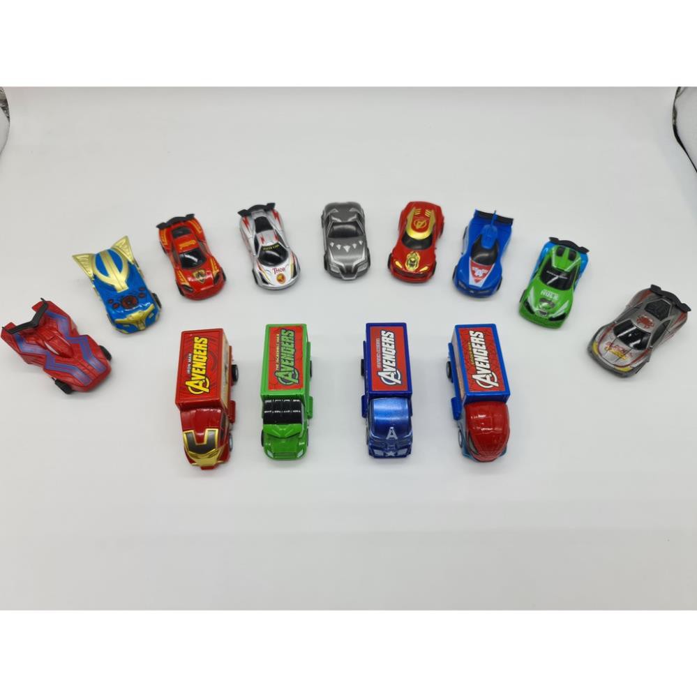 SET 13 XE SẮT SIÊU ANH HÙNG AVENGERS CAR SP476