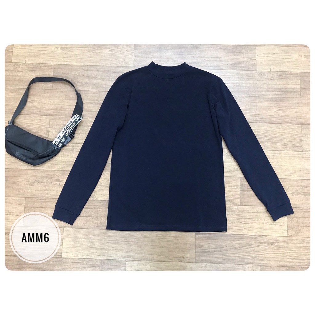 Áo giữ nhiệt cổ 3p G@u nam mềm mịn | BigBuy360 - bigbuy360.vn