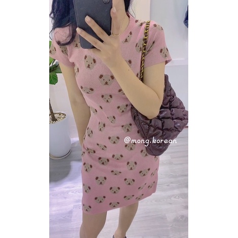 Váy len gấu body