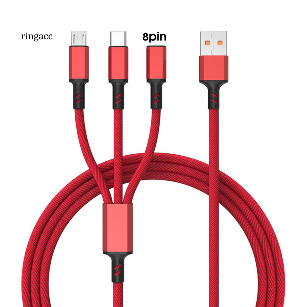 Dây Cáp Sạc Truyền Dữ Liệu Micro USB/Type-C/8Pin 5A Cho Điện Thoại Thông Minh