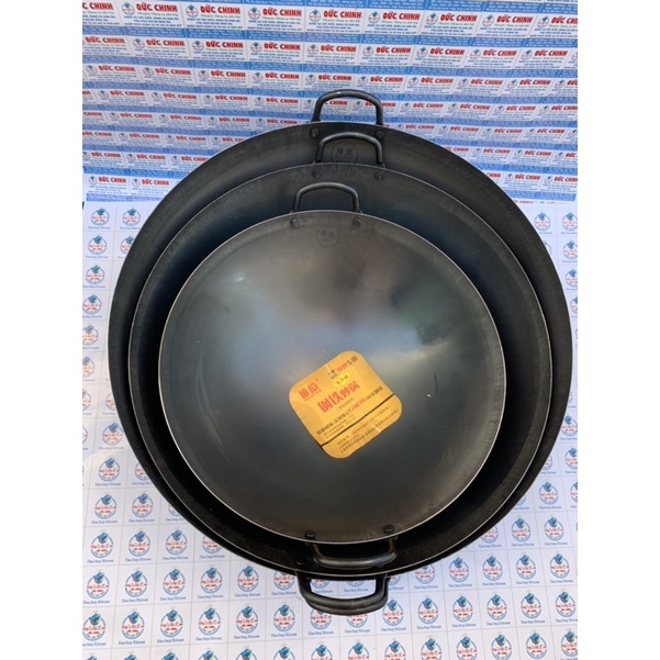 Chảo thép carbon 2 quay sắt hiệu welycook