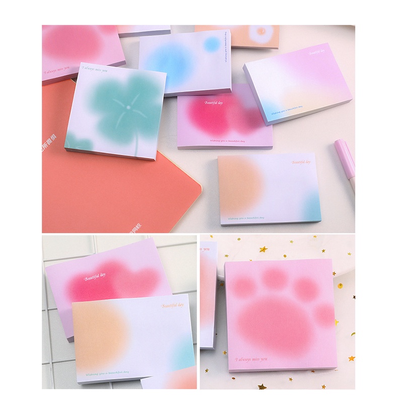 Set 50 Giấy Ghi Chú Màu Sắc Tuyến Tính Tiện Dụng Cho Học Sinh/Văn Phòng