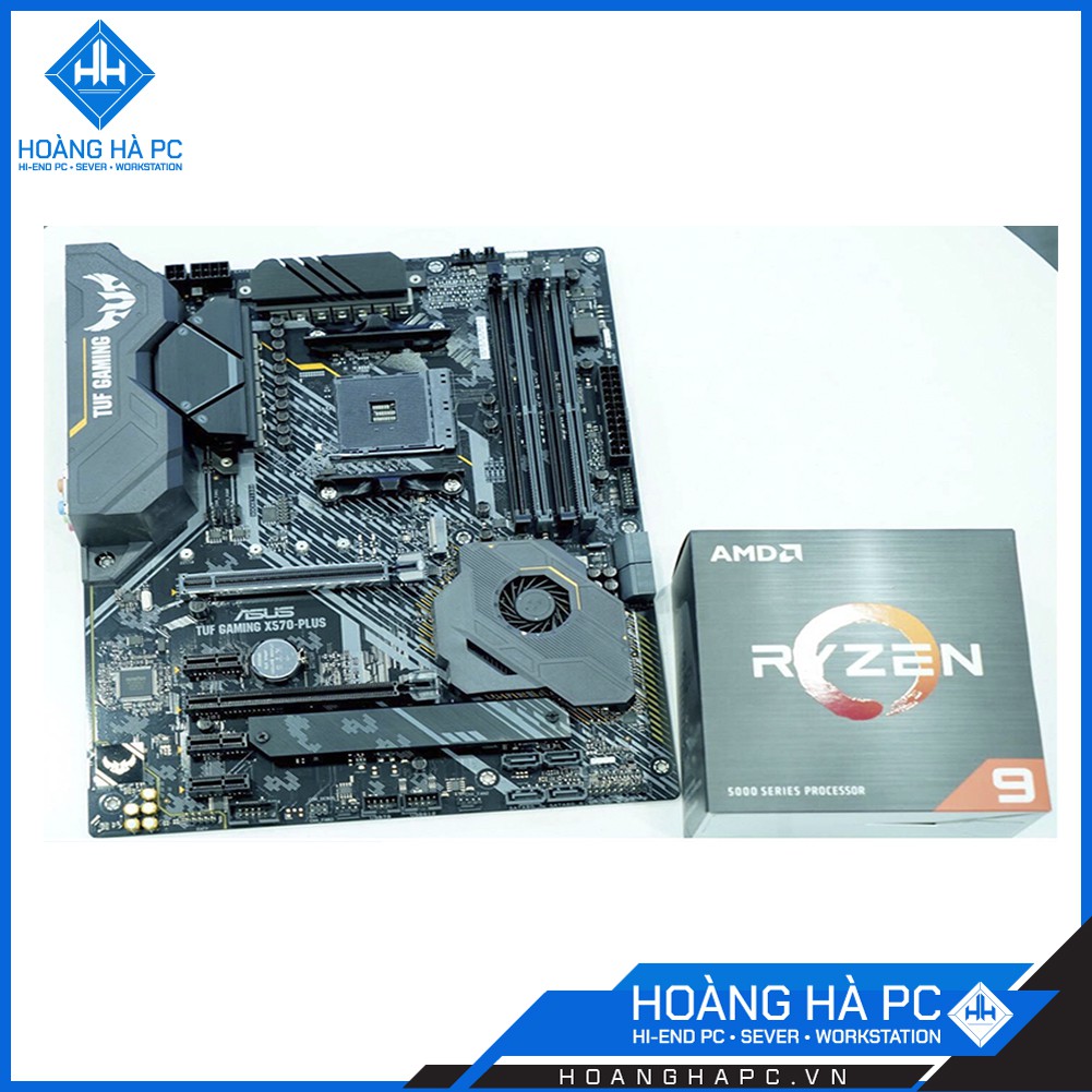 Combo CPU máy tính AMD 5800x & mainboard Asus TUF X570 Plus Gaming Socket AM4, ATX, 4 Khe Cắm Ram DDR4