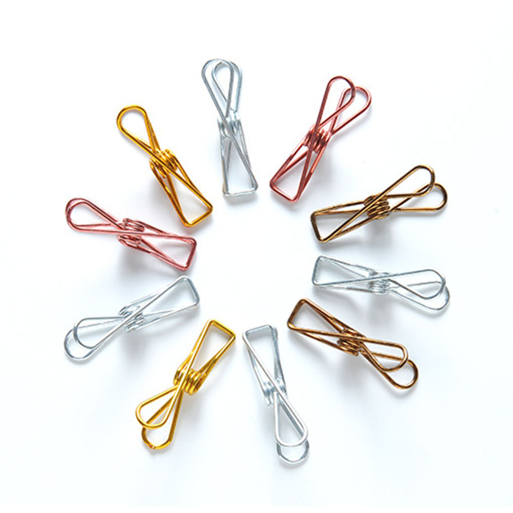 Kẹp đồ/ thực phẩm bằng kim loại mạ vàng sáng tạo cao cấp