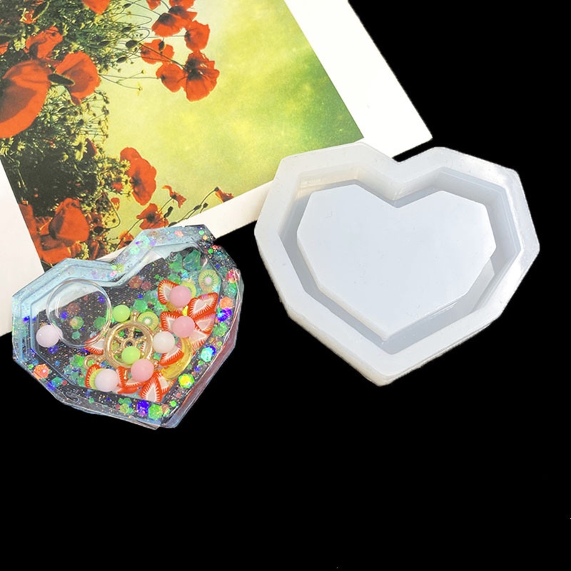 Khuôn Silicon Epoxy Resin Trong Suốt Làm Mặt Trang Sức Kiểu Hoạt Hình DIY