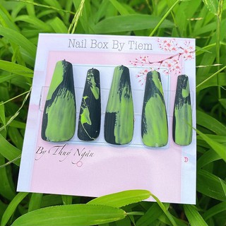 Nailbox xanh đen loang