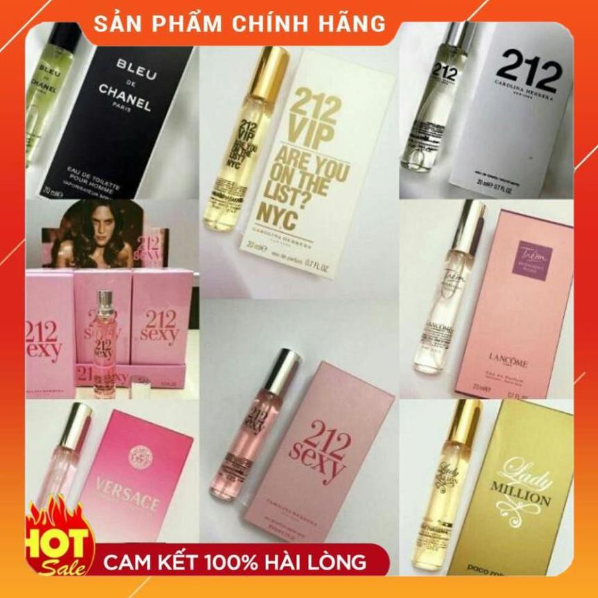 [HÀNG HÓT] [Rẻ Vô Địch] Nước Hoa mini Nam Nữ Cao Cấp 20ml Hương Thơm Quyến Rũ  Cực Thơm | BigBuy360 - bigbuy360.vn