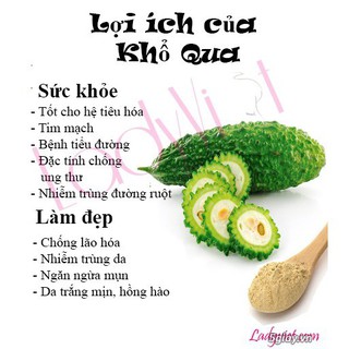 Mặt nạ dẻo bột khổ qua nguyên chất giảm mụn