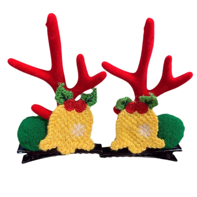 Kẹp Tóc Hình Sừng Tuần Lộc Giáng Sinh Dễ Thương