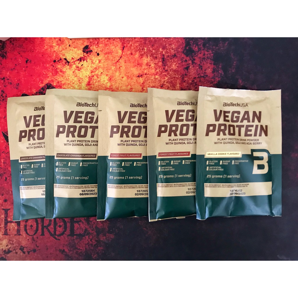 Combo 05 Gói Dùng Thử Whey Protein Thực Vật – Vegan Protein BiotechUSA [Date Xa]