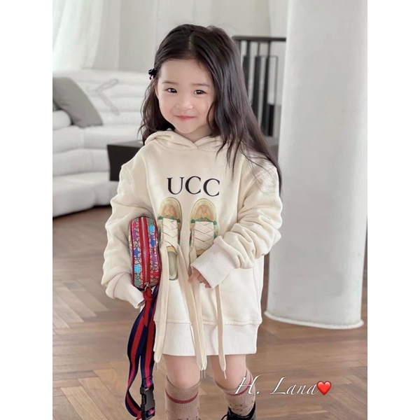 VÁY NỈ HODDIE DÂY 3D CHO BÉ