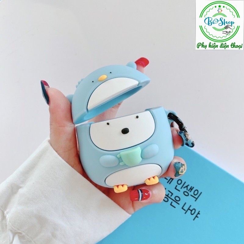 💥 Tặng kèm móc treo 💥 Case Airpod 1 2 Pro i11 i12..  Vỏ bao bọc Khủng Long đựng tai nghe nghe không dây airpods Stich