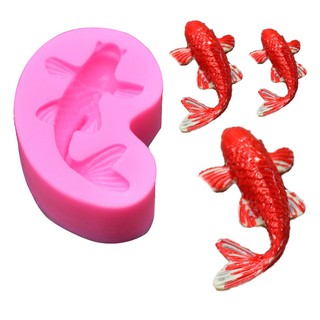 SG - Khuôn silicon 4D hình con cá chép