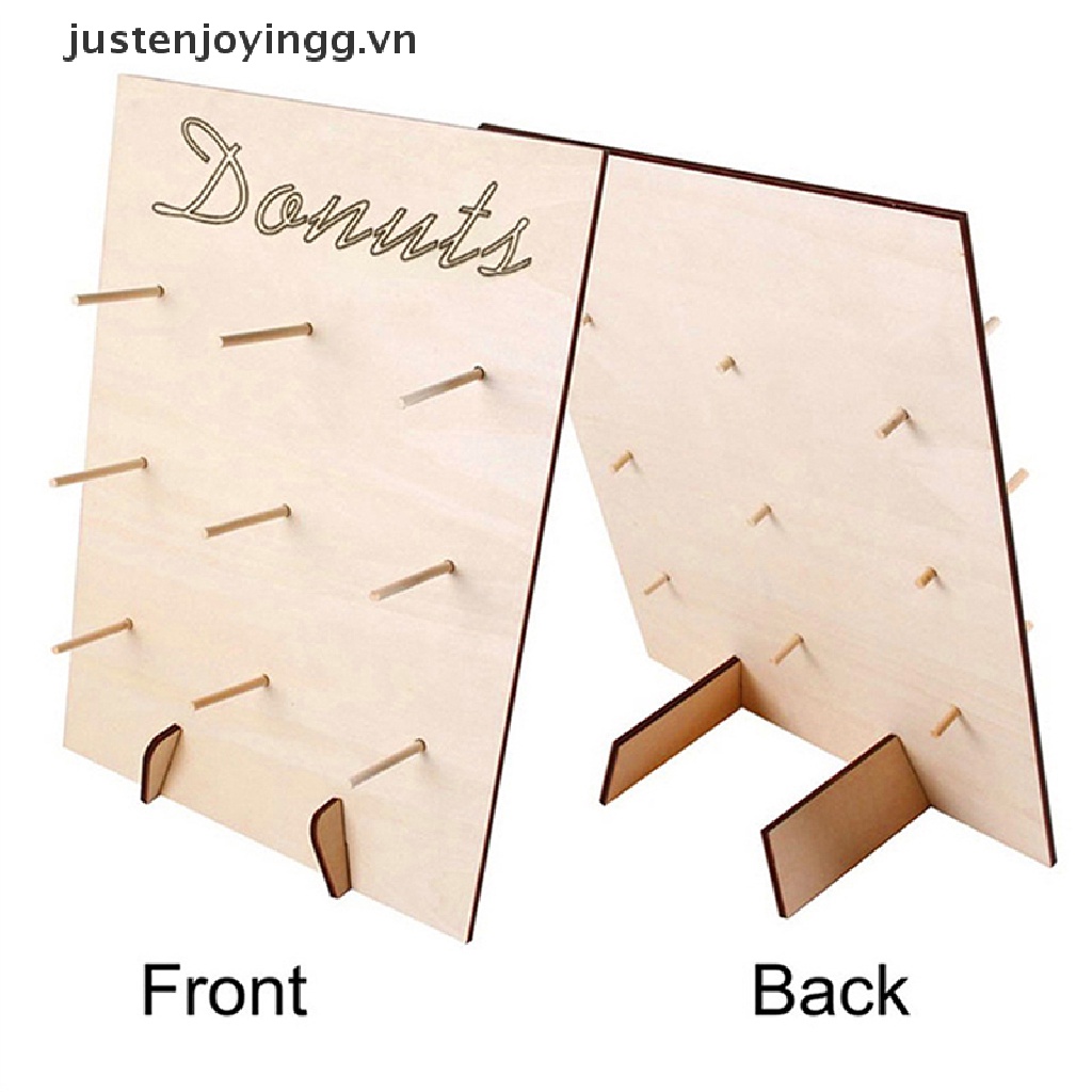 Kệ gỗ Để Bánh Donut Cho Tiệc Cưới