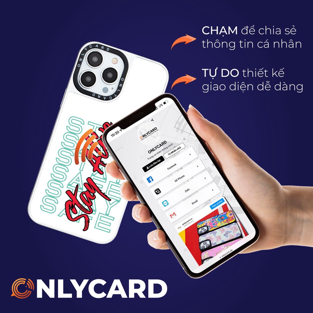 Ốp lưng thông minh ONLYCARD _STAY ALIVE_29/Cho các dòng IPhone 7/7plus/8/8plus/x/xr/xs/11/12/13/pro/promaxK