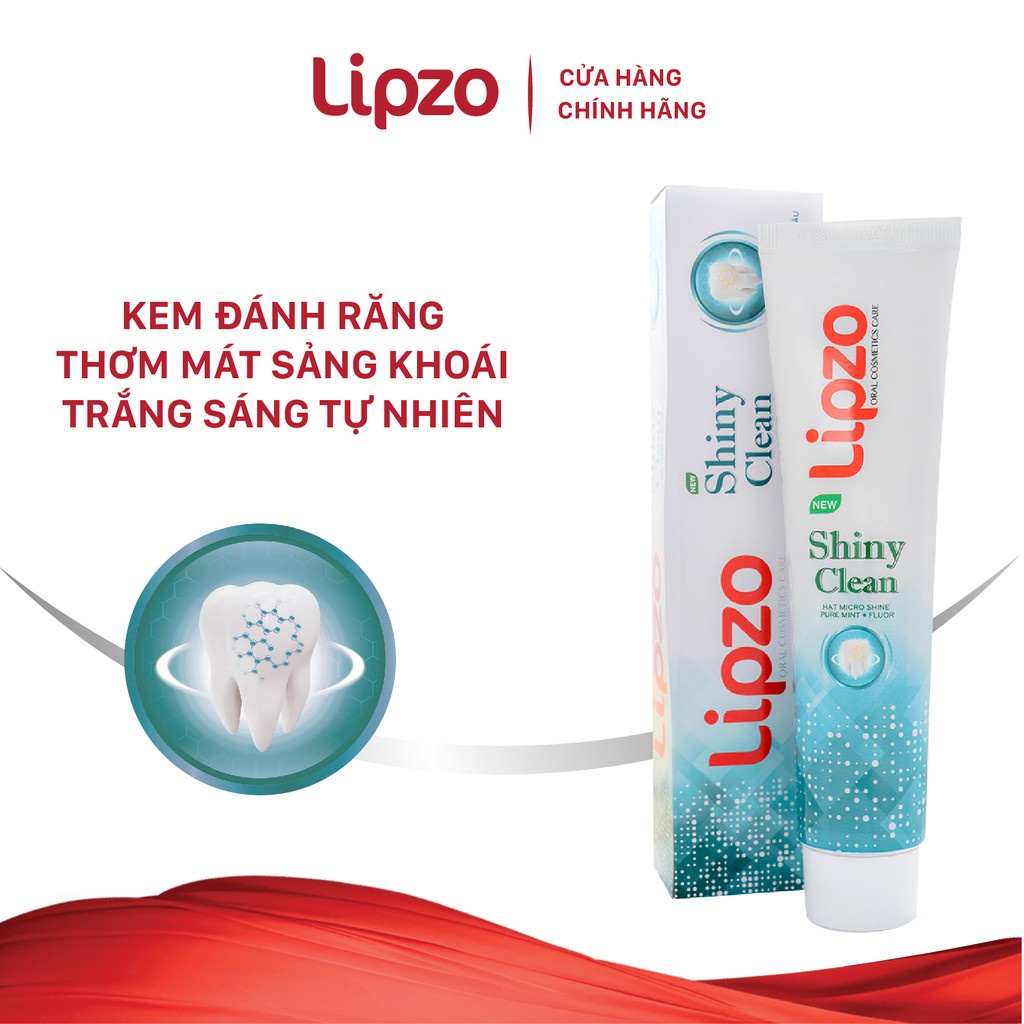 Kem đánh răng LIPZO shiny clean &amp; Herb Gum Protect 95g