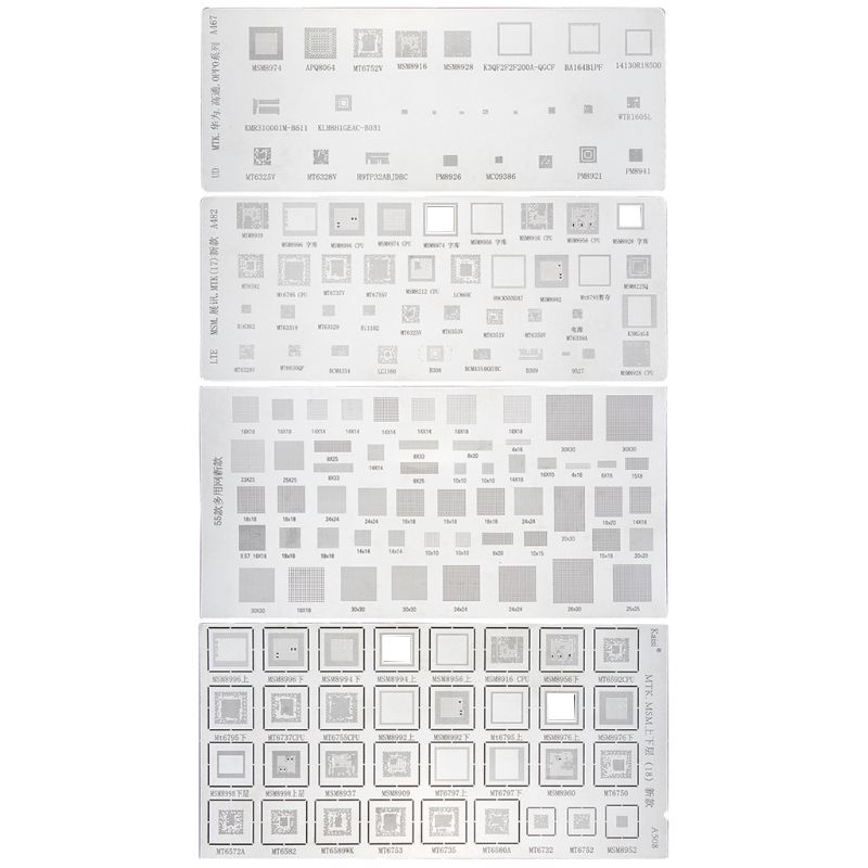Set 4 Khuôn Hàn IC BGA Chuyên Dụng Cho Thiết Bị Android