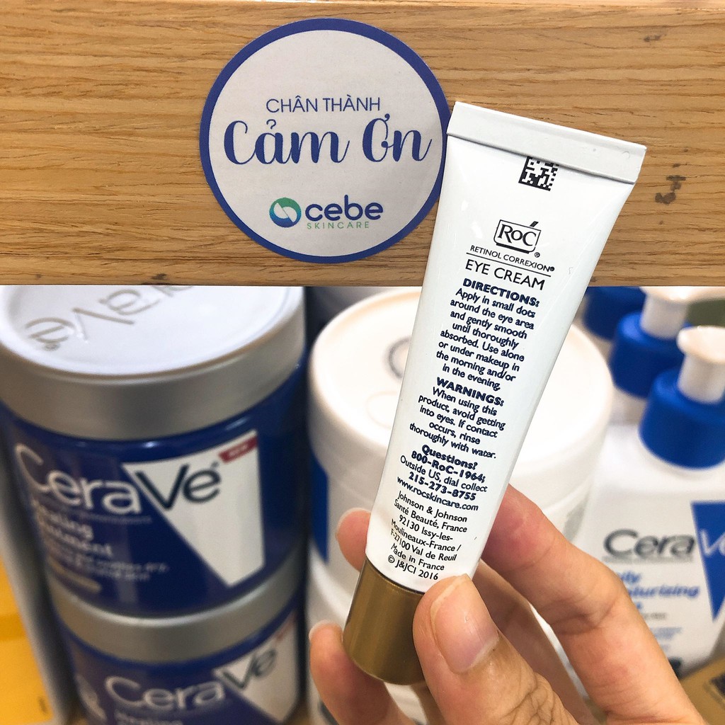 RoC Retinol Correxion Eye Cream - Kem dưỡng mắt chống lão hóa chuyên sâu (15mL) | BigBuy360 - bigbuy360.vn