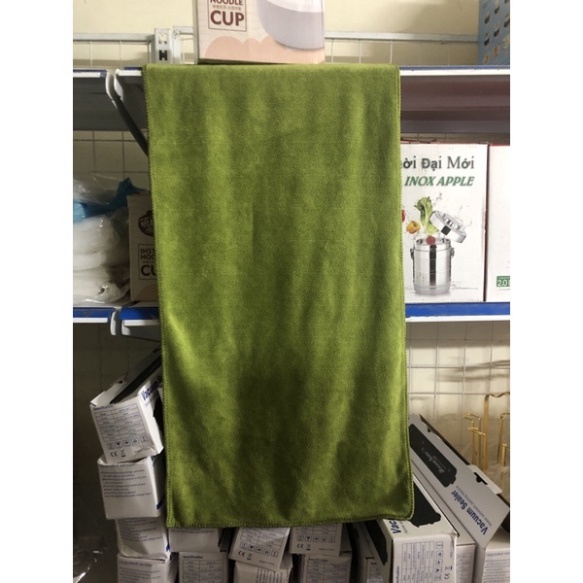 Khăn gội đầu thấm nước mềm mịn Microbier 35x75cm loại dày, đa năng