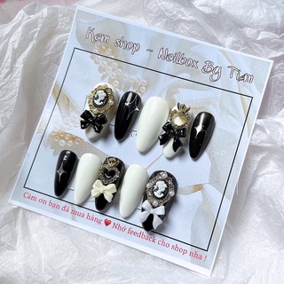 Nailbox đen trắng 88