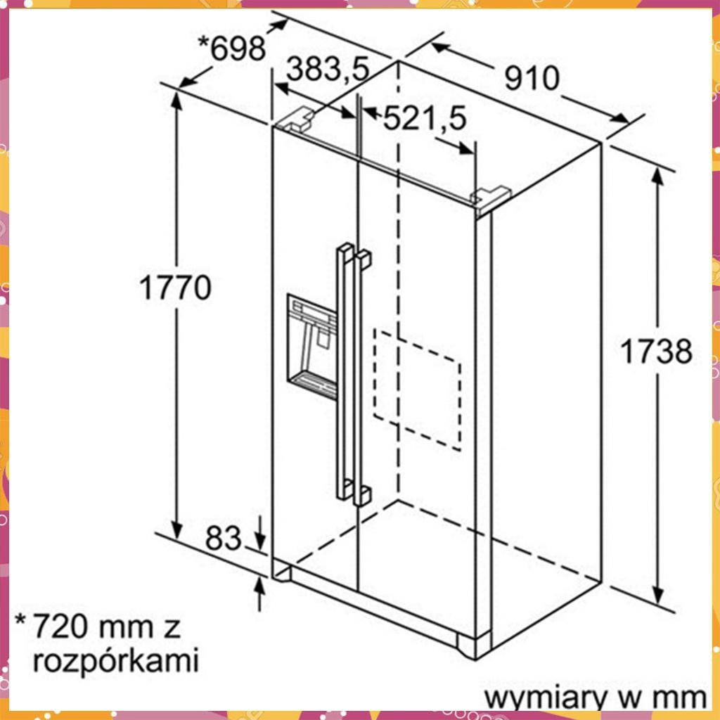 Tủ Lạnh Side By Side Bosch HMH.KAG90AI20G - Seri 6 TGB nhập khẩu nguyên chiếc ( Phân Phối Chính Hãng )